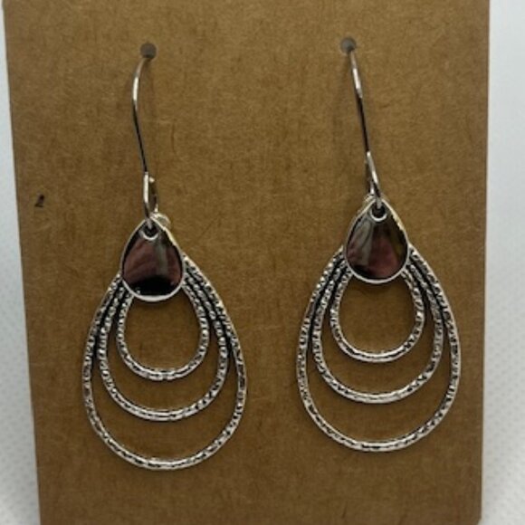 Triple Loop Earrings - Picture 4 of 9
